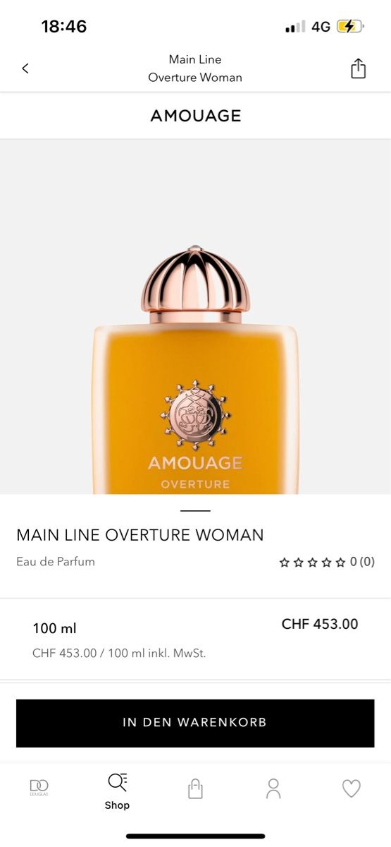Amouage Profumi & Eau de Toilette: Amouage Parfum – Nuovo e nell'imballaggio originale da Wallisellen venduto da NE90