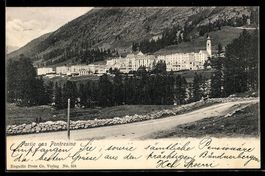 AK Pontresina, Straßenpartie im Ort