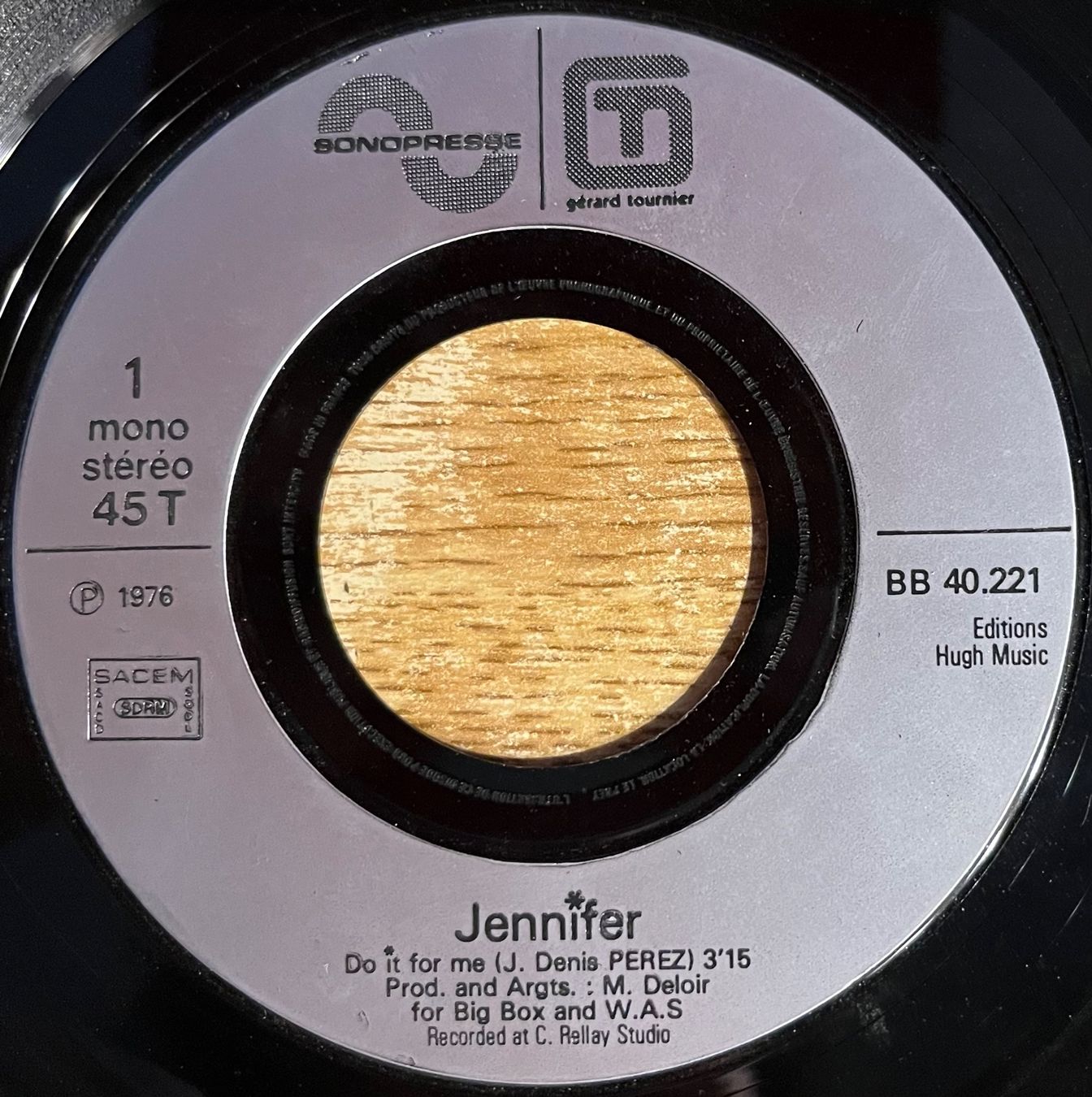 Vinyles: JENNIFER - DO IT FOR ME – D'occasion à Bussigny par vinyl-pas-cher 2