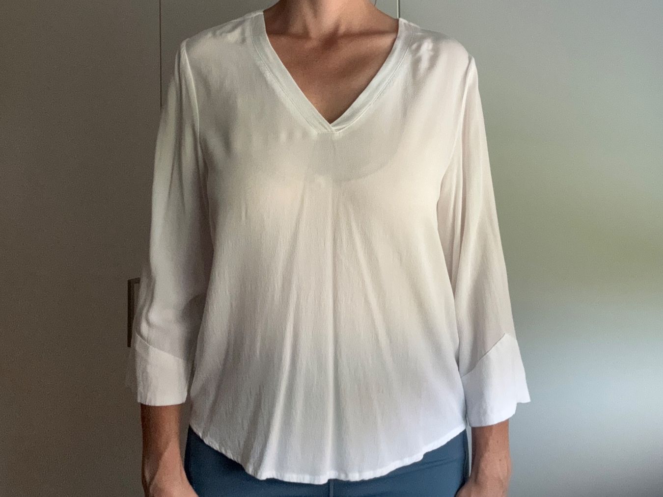 Blusen: Object Bluse weiss Gr. 38 Viskose – Gebraucht aus Dübendorf von dom_rlx8 2