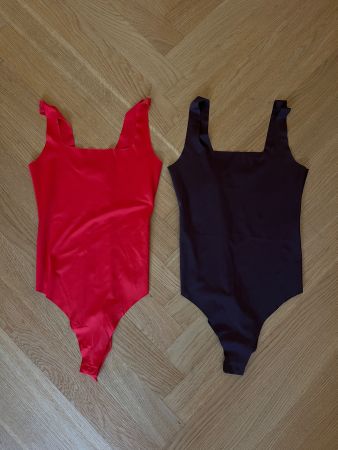 Zara Body Set Damen 2 Stück Rot Braun Gr. S