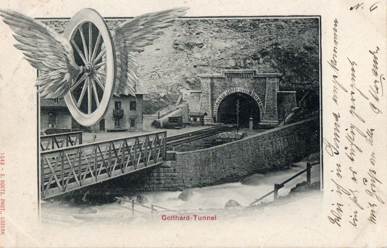 Cartoline postali: Gotthard-Tunnel – Usato da Melano venduto da pisonsdro