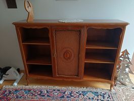 Vintage Regal mit Wiener Geflecht / Libreria