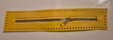Reissverschluss für Handgefertigte Taschen gelb 27cm