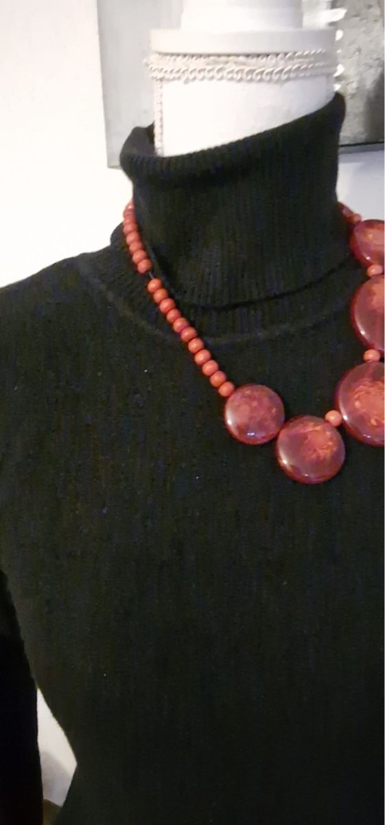 Catenine: Modische Statement-Kette in Herbstfarben – Usato da St. Gallen venduto da mania03 3