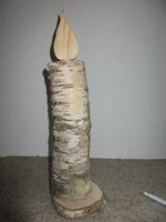 Kerze Birkenholz Adventsdekoration Dekor Nr.10(Div. Artikel)