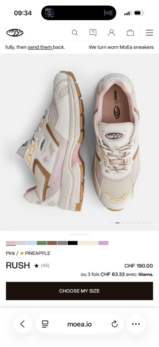 Moea Damenschuhe: MoEa RUSH Sneaker Grösse 39 Farbe Pink – Neu und originalverpackt aus Bern von Sar_a