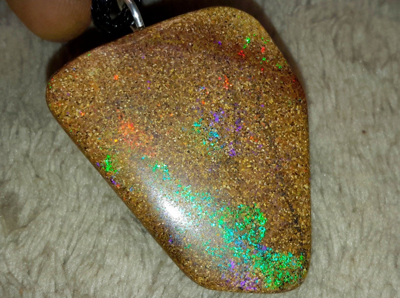 Ciondoli: XL Boulder Opal Anhänger – Nuovo e nell'imballaggio originale da Uerkheim venduto da Winwinner 2