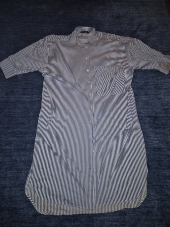 Zara Hemdblusenkleid, blau-weiss gestreift, Gr. S - Top!