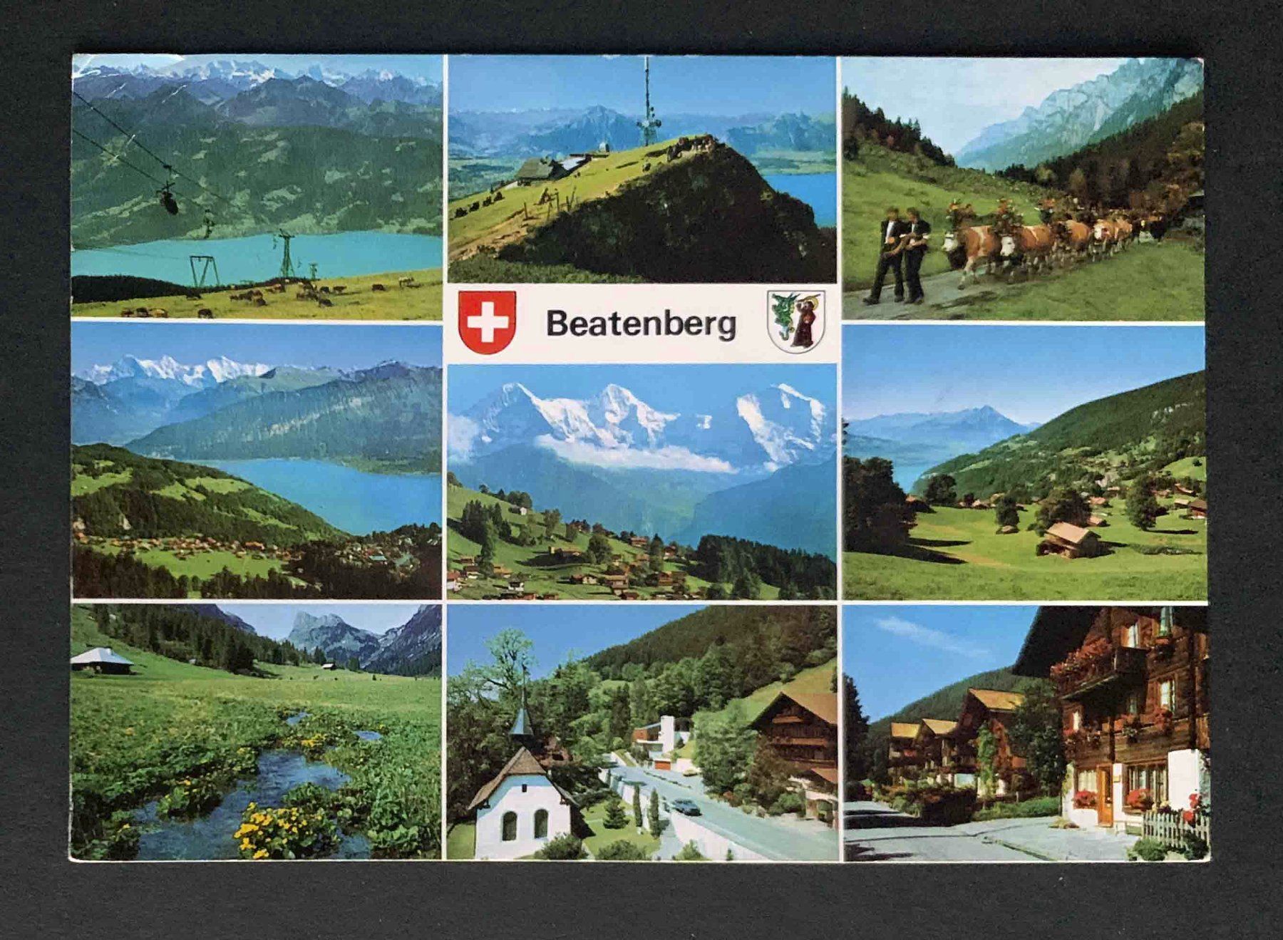 Cartoline postali: AK Beatenberg Mehrbild Karte – Usato da Goldau venduto da artelier1