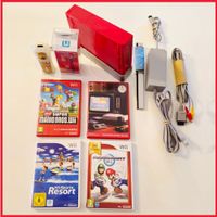 NINTENDO Wii (rote Version) + 2 Controller + 3 Spiele + 1 CD