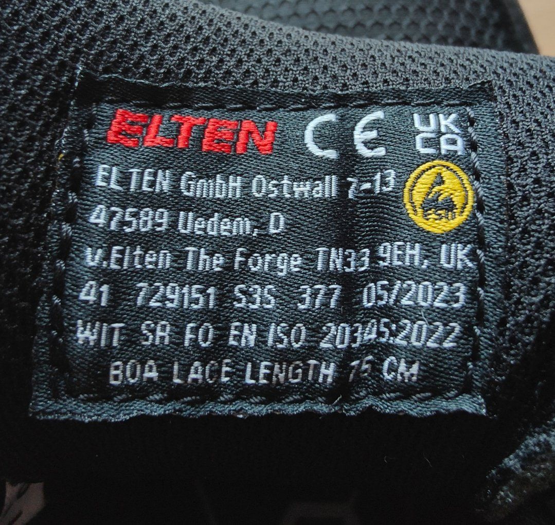 Elten Scarpe da uomo: Sicherheitschuhe Elten, Gr 41, mit BOA System – Usato da Oberurnen venduto da Soola 1