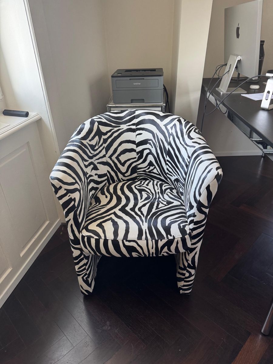 Fauteuils: Vintage Zebra Sessel Kunstleder – D'occasion à Nidau par kingmigae 1