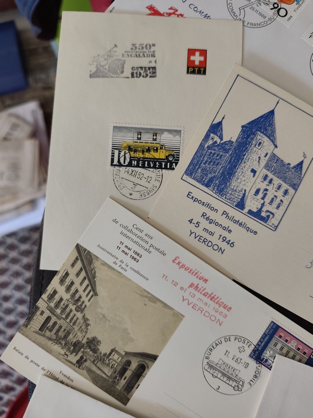 Tutti i francobolli: lot suisse FDC courrier postal chargé oblitérations – Usato da Moléson-s-Gruyères venduto da Greg2707 3