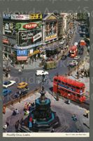 AK color Automobilorama London Piccadilly Circus ≈ 1960