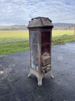 Gestellofen mit emailierten Blech braun