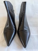 Bottines femme en cuir véritable noir