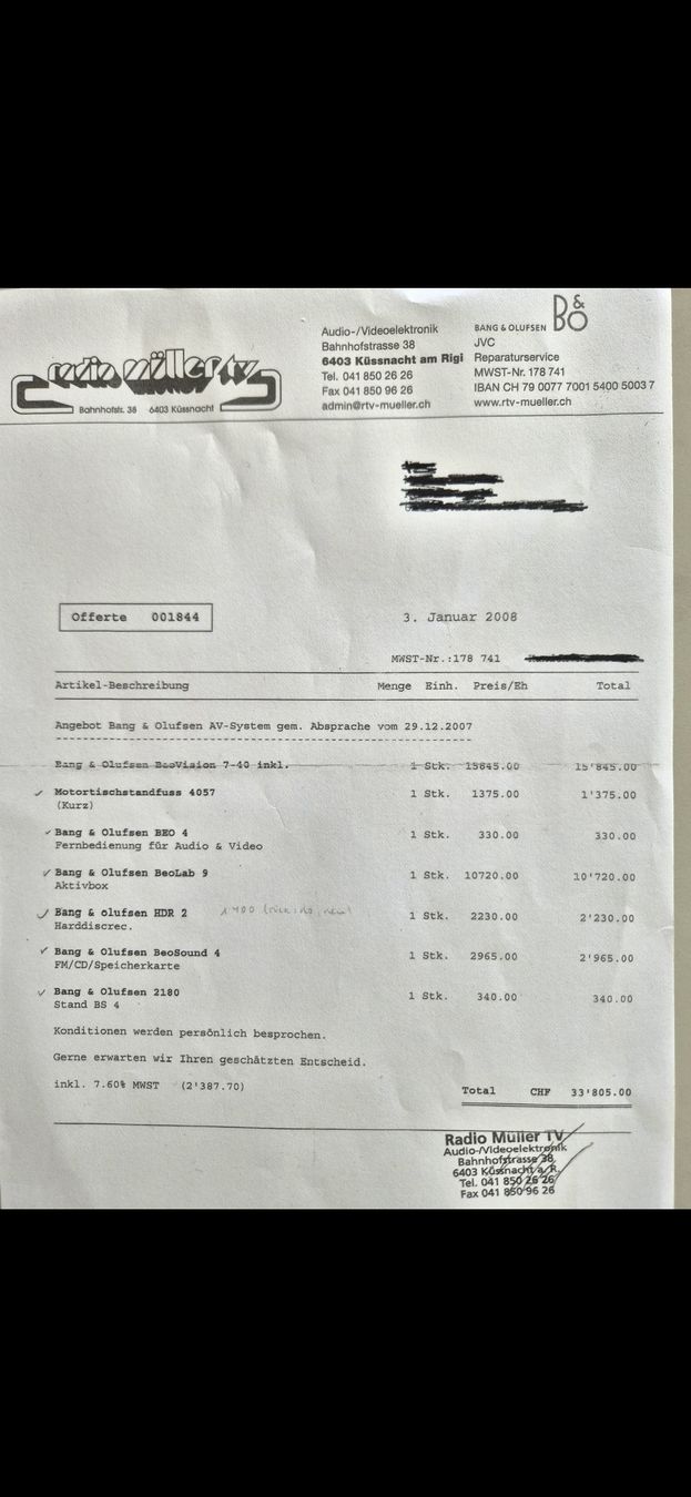 Bang & Olufsen Lettore multimediale & Streamer: Bang & Olufsen Premium Komplettanlage – Usato da Siebnen venduto da Familie.Mayer 7