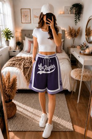Damen Freizeit Shorts Blau S