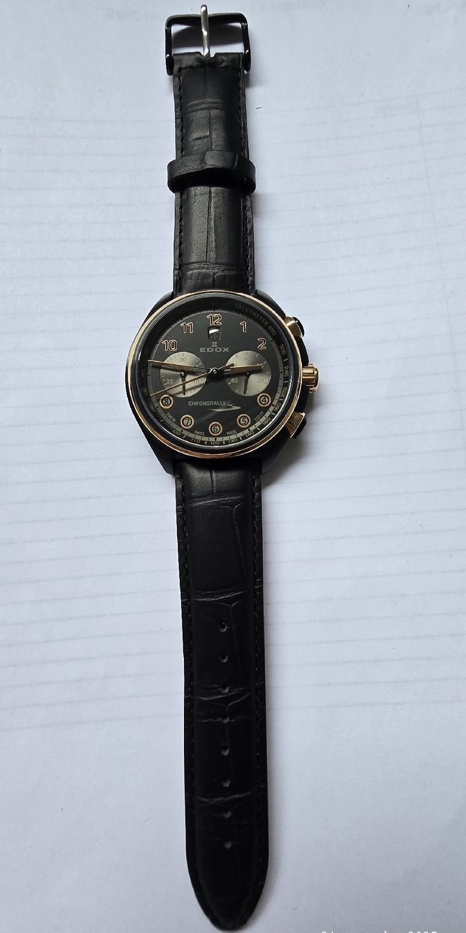 Edox Orologi: Edox Chronorally-S Chronograph Automatic – Usato da Les Acacias venduto da watinjo 1