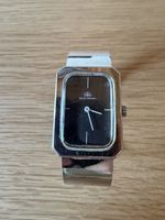 Bucherer Uhr Damen Armbanduhr rechteckig Silber guter Zustan