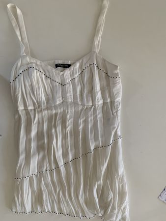 Sommerliches Träger Top, Grösse 38-40 Ivory Laundry