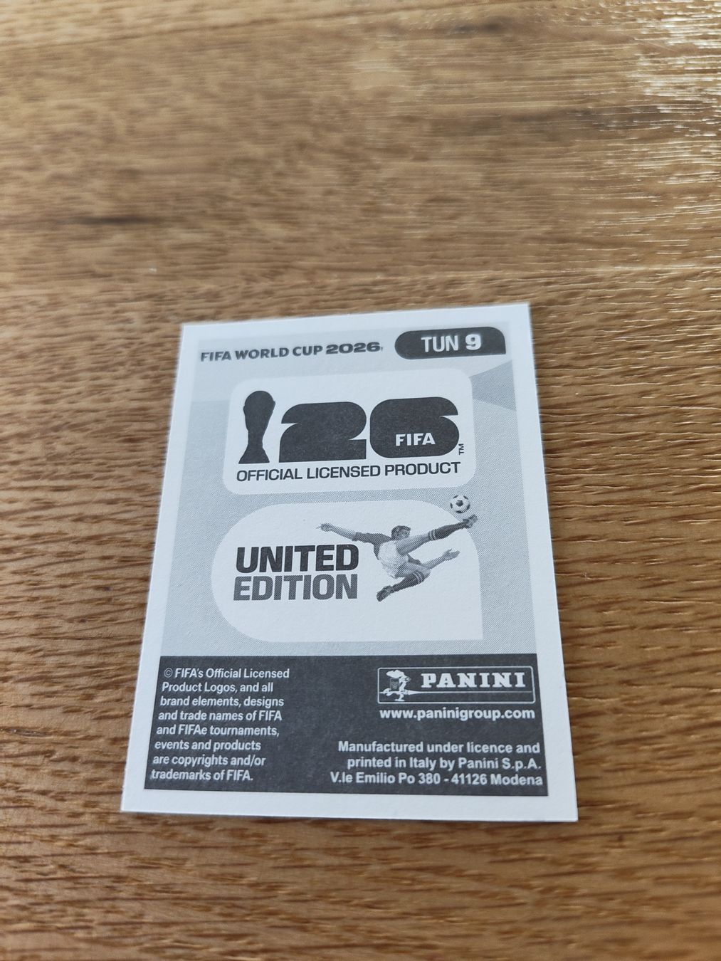 Panini Carte collezionabili: Panini Wm 2026 Tun 9 – Nuovo (secondo la descrizione) da Lieli venduto da Maholo 1
