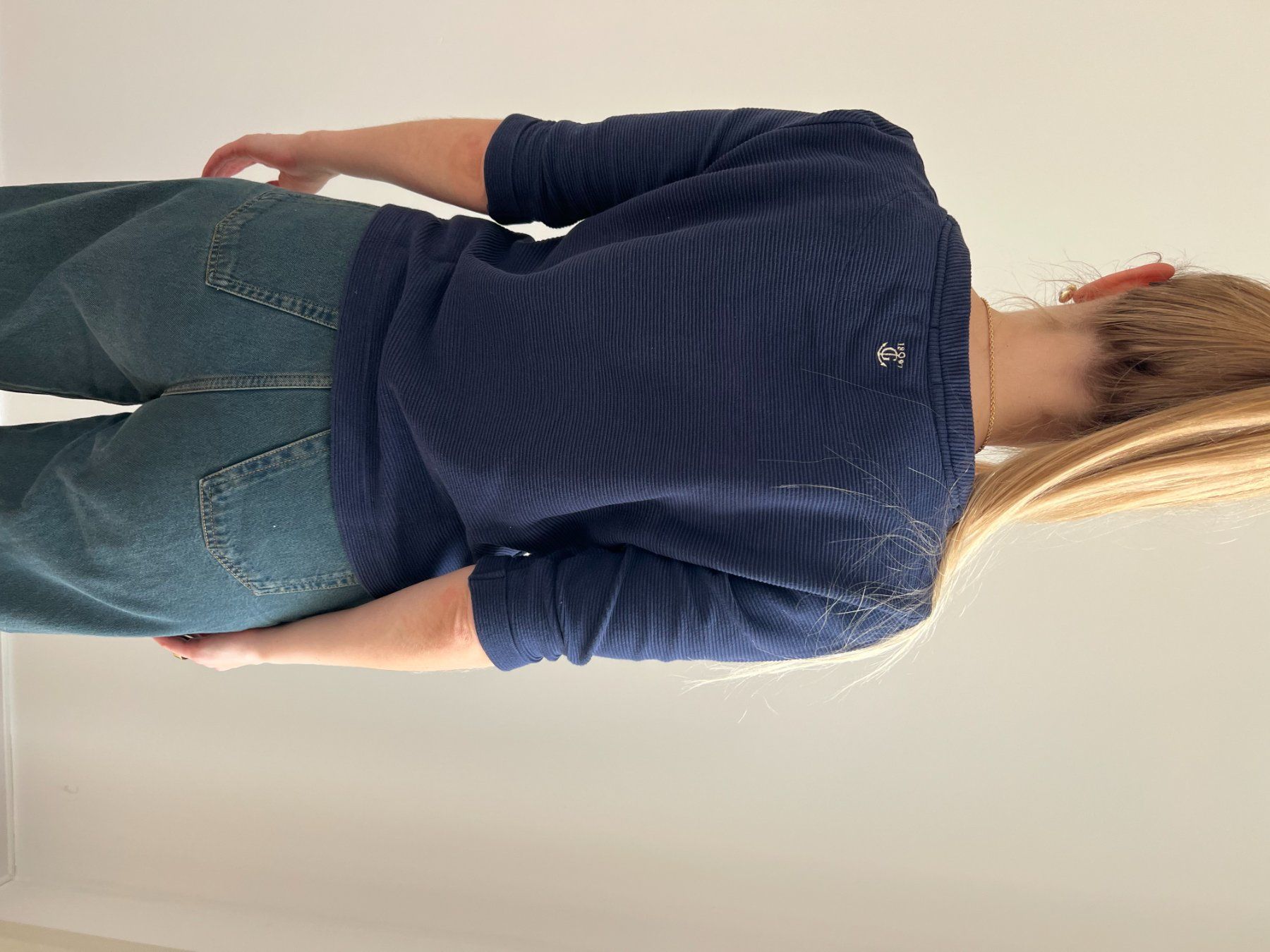 Top: Pull 100% coton navy blue – Usato da Zürich venduto da mps_9cp7 3