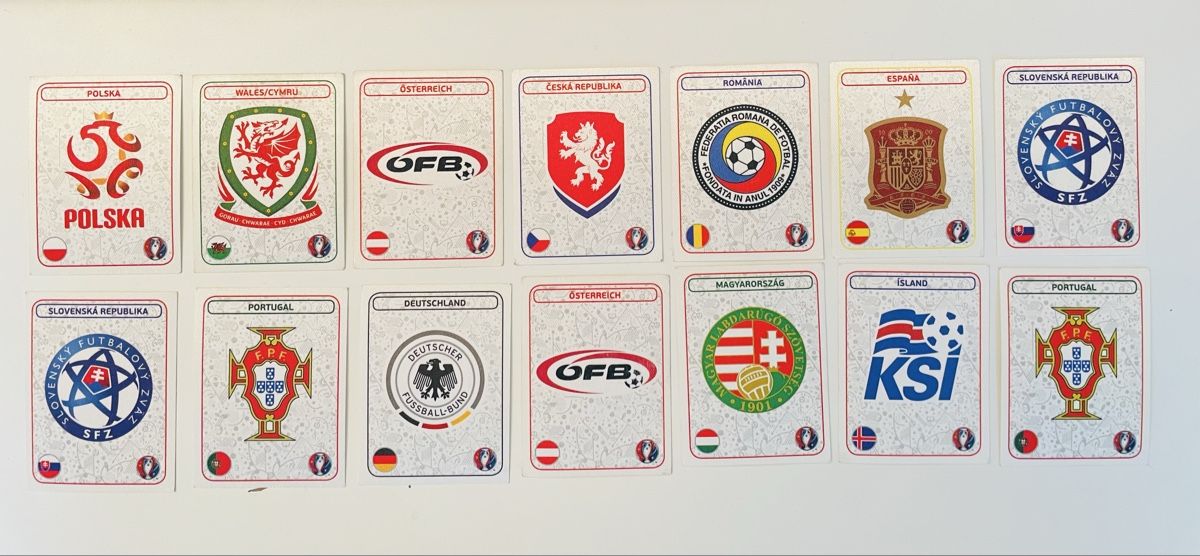 Panini Carte collezionabili: Euro 2016 Panini Länderlogos – Nuovo (secondo la descrizione) da Wädenswil venduto da iwahnsinn