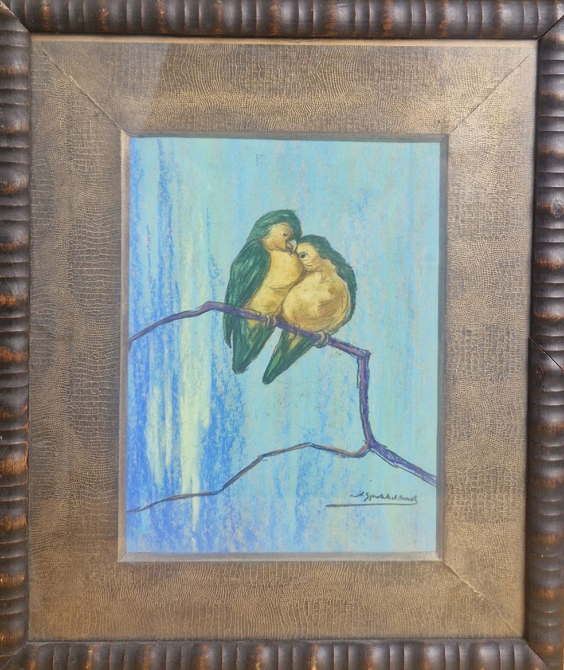 Dipinti: pastel de Albert Klein Sprokkelhorst – Usato da Renens VD venduto da vintage72 1