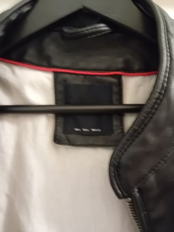 Giacche: Herren Designer Kunst Lederjacke Bikerjacke Jacke Schwarz L – Usato da Effretikon venduto da tessin2023 5