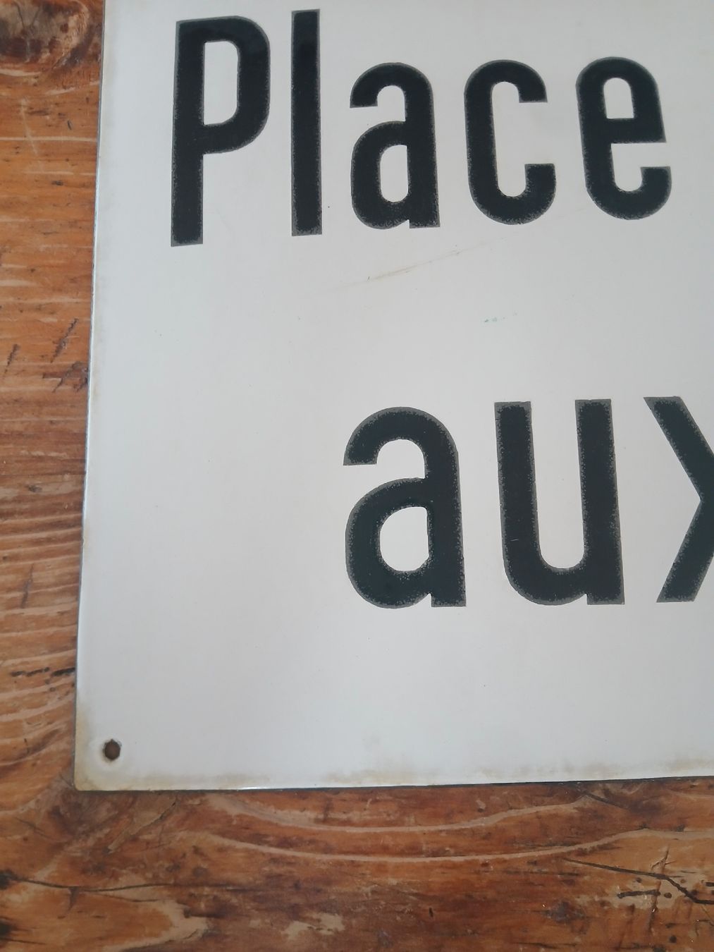 Insegne: Plaque émaillée ancienne – Usato da Corcelles-Payerne venduto da evalyne 4