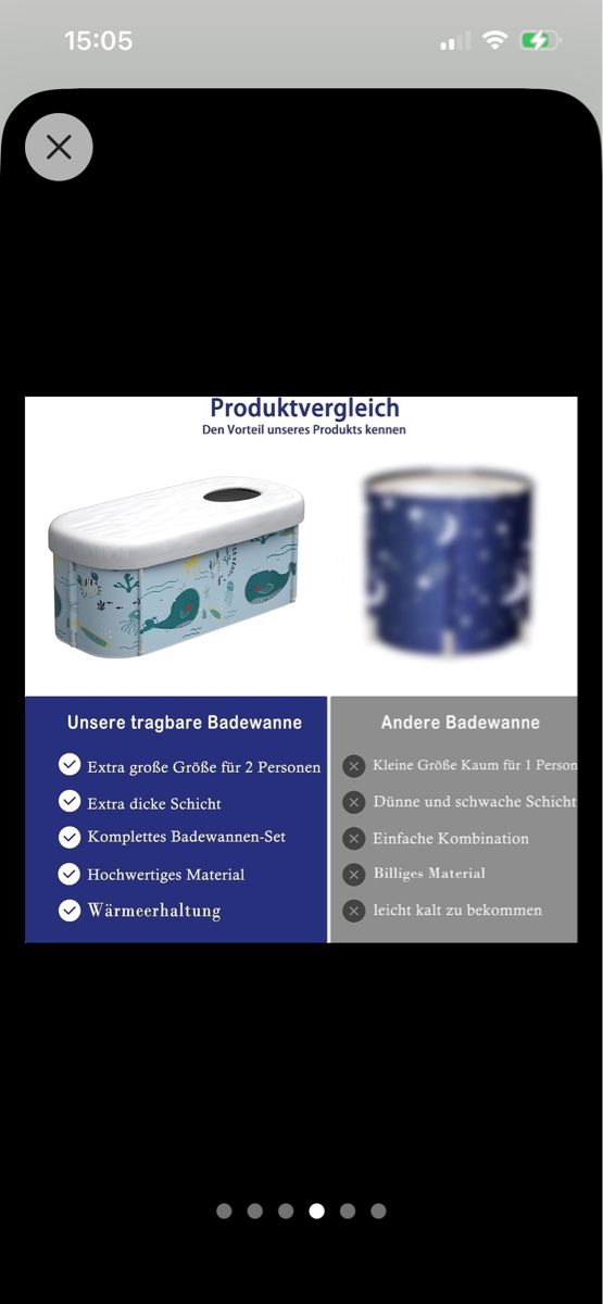 Badewannen: Faltbare Badewanne – Gebraucht aus Allschwil von selake990673 4