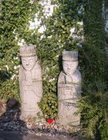 Koreanische Gartenstatue Steinmann Muninseok/Granit/1 Stück