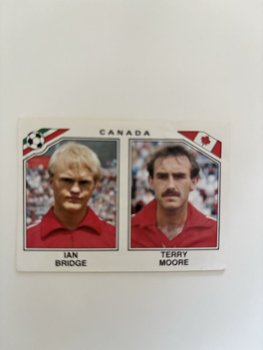 Panini Carte collezionabili: Sticker Canada Mexico 86 Ian Bridge Terry Moore – Nuovo e nell'imballaggio originale da Colombier NE venduto da mickeymaus02
