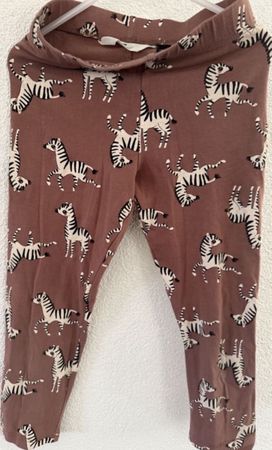 H&M Capri Leggings Zebra Muster 134/140 guter Zustand