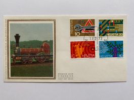 FDC Sonderpostmarken 1972 ET (Seidenbild?)
