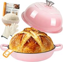 Gusseisen Topf Brot Backen 5 7L Brotbacktopf Gärkorb Emaille