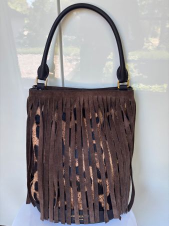 BURBERRY PRORSUM Tasche Ponyfell wildcatprint