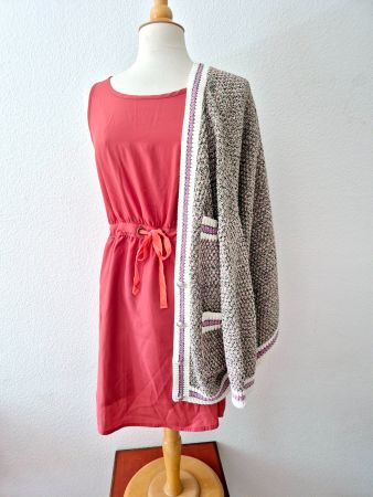 KLEID DRESS KAPORAL S 36 , TOP ZU STRICKJACKE JACKE CARDIGAN