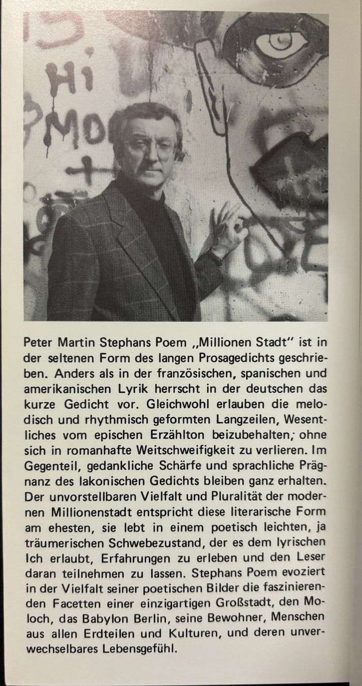 Livres: Stephan Peter Martin, Millionen Stadt – Neuf (Voir description) à Sarnen par Livres 1