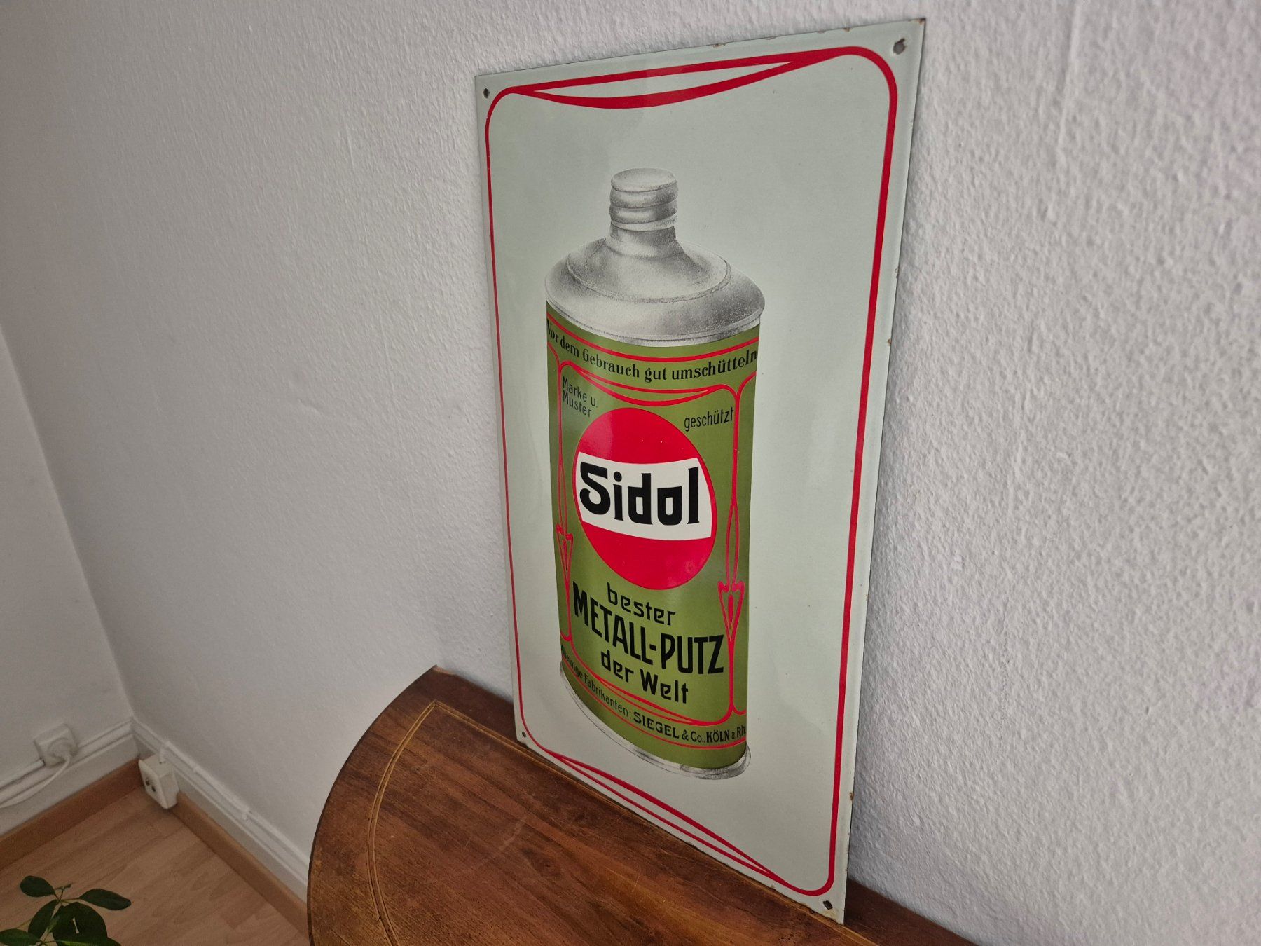 Insegne: Emailschild Sidol Metall Putz Reiniger Retro Emaille Schild – Usato da Neuhausen venduto da rraayy 7