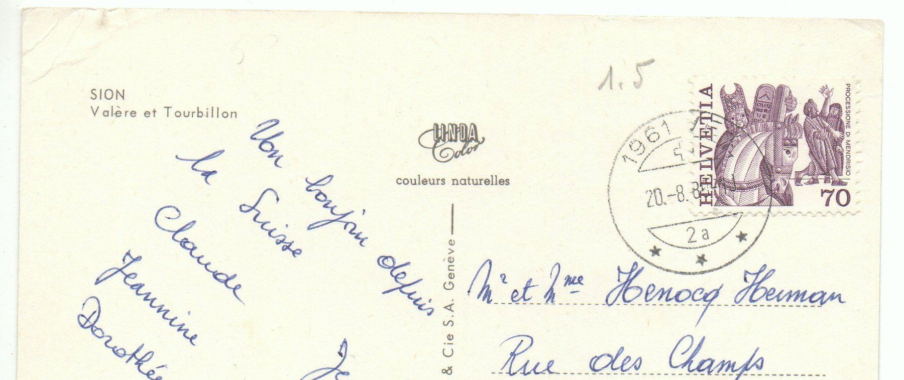 Cartes postales: SION Valère et Tourbillon – D'occasion à Jona par philajona 1