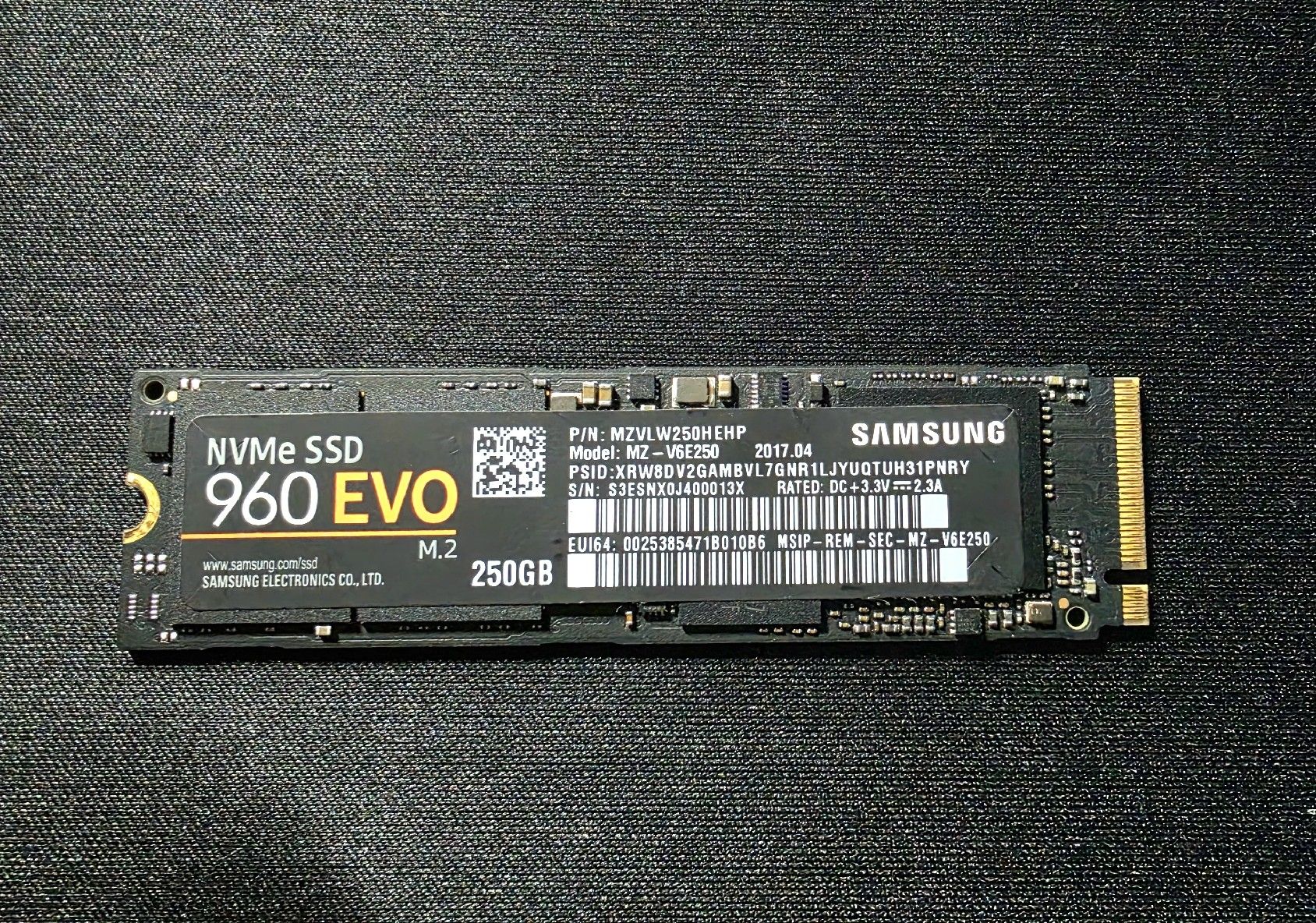 Samsung Harddisks: m.2 SSD 960EVO  Samsung , 250GB – Gebraucht aus Chur von B58tech