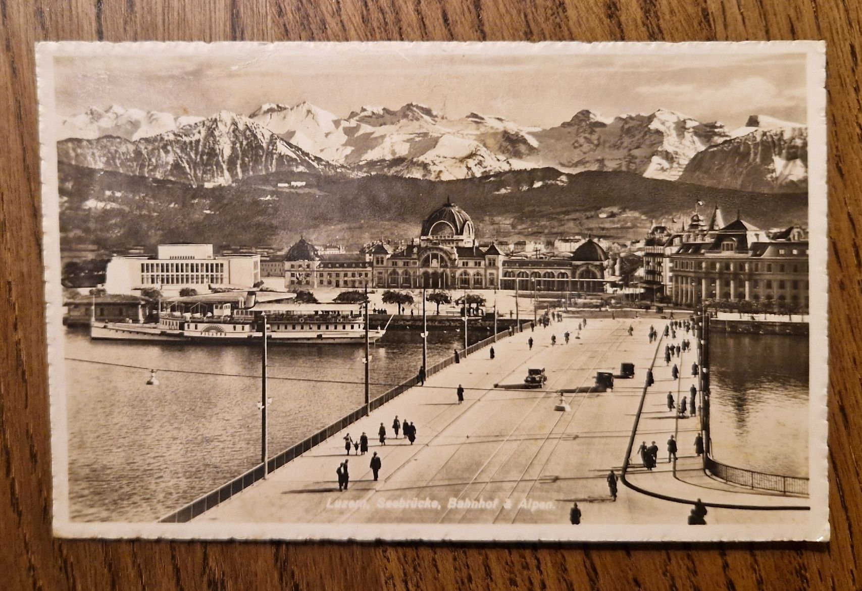 Cartoline postali: Luzern, Seebrücke, Oldtimer 1941 – Usato da Ebikon venduto da Donar50