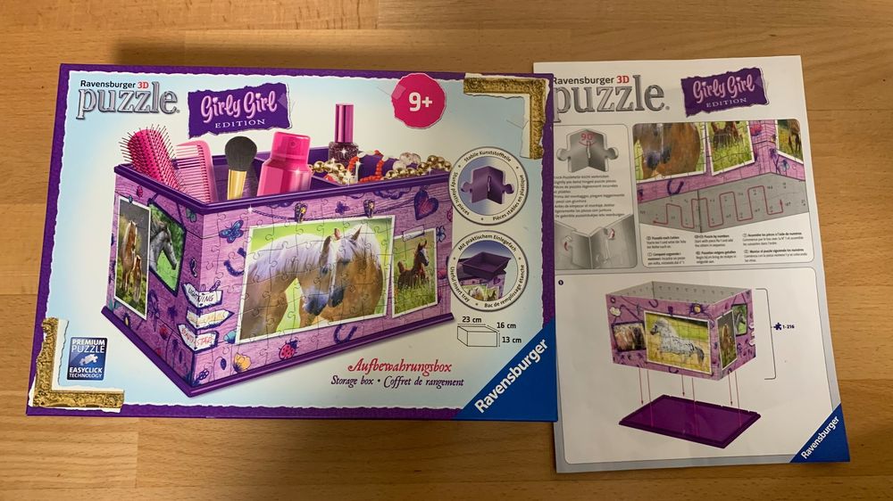 Puzzle 216 pièces 3D : Girly Girl Edition : Boîte de rangement