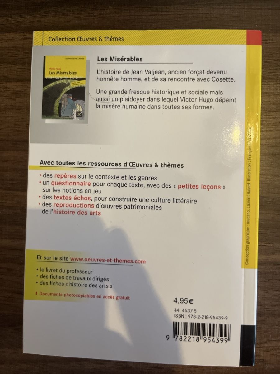 Libri: Les Misérables, Victor Hugo, Classiques Hatier, comme neuf! – Nuovo (secondo la descrizione) da Sierre venduto da black.box 1