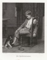Lithographie 1863 - Spielkameraden