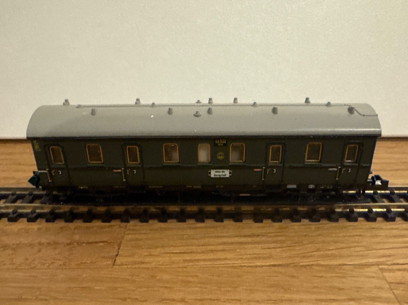 Trix Modellini di ferrovie: Minitrix 13302 DR Abteilwagen 3.Kl. – Nuovo e nell'imballaggio originale da Schlierbach venduto da Look8