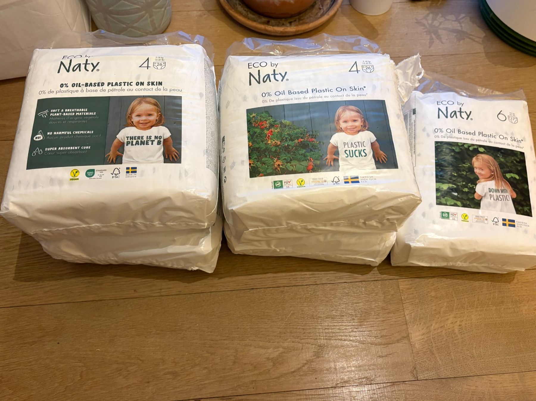 Secchi per pannolini & Pannolini: Neue Naty 4 und Naty 6 Windeln – Nuovo e nell'imballaggio originale da Rapperswil BE venduto da awhuu 1